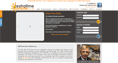 Desktop Screenshot of extratimeonline.co.uk