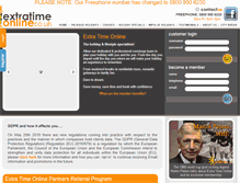 Tablet Screenshot of extratimeonline.co.uk